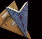Preview: Dunhill Blau - Faltbarer Leuchtstern, Weihnachtsstern aus Papier mit 7 Zacken, 60 cm